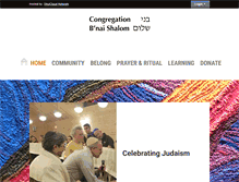 Tablet Screenshot of cbnaishalom.org